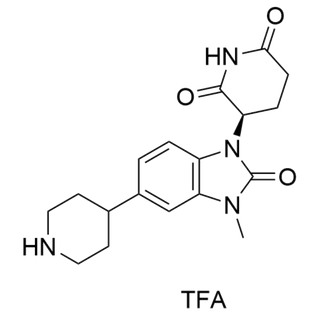 (R)-3-(3-methyl-2-oxo-5-(piperidin-4-yl)-2,3-dihydro-1H-benzo[d]imidazol-1-yl)piperidine-2,6-dione trifluoroacetate