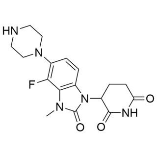3-(4-fluoro-3-methyl-2-oxo-5-(piperazin-1-yl)-2,3-dihydro-1H-benzo[d]imidazol-1-yl)piperidine-2,6-dione