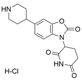 3-(2-oxo-6-(piperidin-4-yl)benzo[d]oxazol-3(2H)-yl)piperidine-2,6-dione hydrochloride