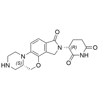 (R)-3-((S)-1-oxo-1,3,5,5a,6,7,8,9-octahydro-2H-pyrazino[1',2':4,5][1,4]oxazino[2,3-e]isoindol-2-yl)piperidine-2,6-dione