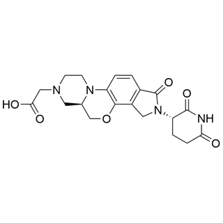 2-((R)-2-((S)-2,6-dioxopiperidin-3-yl)-1-oxo-2,3,5a,6,8,9-hexahydro-1H-pyrazino[1',2':4,5][1,4]oxazino[2,3-e]isoindol-7(5H)-yl)acetic acid
