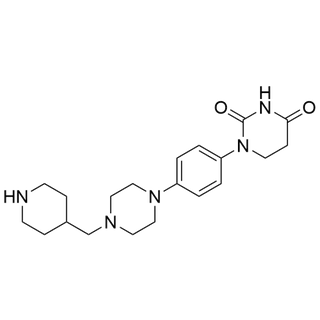 1-(4-(4-(piperidin-4-ylmethyl)piperazin-1-yl)phenyl)dihydropyrimidine-2,4(1H,3H)-dione