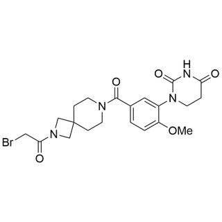 1-(5-(2-(2-bromoacetyl)-2,7-diazaspiro[3.5]nonane-7-carbonyl)-2-methoxyphenyl)dihydropyrimidine-2,4(1H,3H)-dione