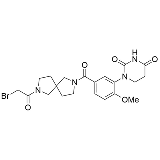 1-(5-(7-(2-bromoacetyl)-2,7-diazaspiro[4.4]nonane-2-carbonyl)-2-methoxyphenyl)dihydropyrimidine-2,4(1H,3H)-dione