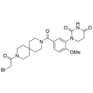 1-(5-(9-(2-bromoacetyl)-3,9-diazaspiro[5.5]undecane-3-carbonyl)-2-methoxyphenyl)dihydropyrimidine-2,4(1H,3H)-dione