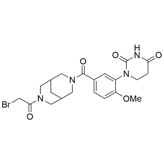 1-(5-(7-(2-bromoacetyl)-3,7-diazabicyclo[3.3.1]nonane-3-carbonyl)-2-methoxyphenyl)dihydropyrimidine-2,4(1H,3H)-dione
