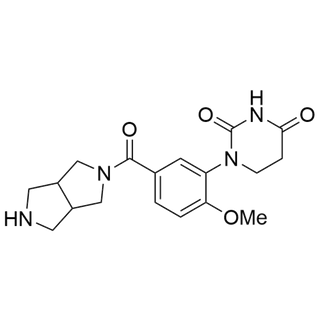 1-(2-methoxy-5-(octahydropyrrolo[3,4-c]pyrrole-2-carbonyl)phenyl)dihydropyrimidine-2,4(1H,3H)-dione