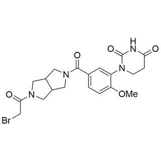 1-(5-(5-(2-bromoacetyl)octahydropyrrolo[3,4-c]pyrrole-2-carbonyl)-2-methoxyphenyl)dihydropyrimidine-2,4(1H,3H)-dione