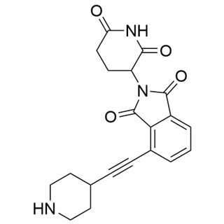 2-(2,6-dioxopiperidin-3-yl)-4-(piperidin-4-ylethynyl)isoindoline-1,3-dione
