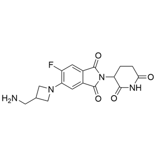 5-(3-(aminomethyl)azetidin-1-yl)-2-(2,6-dioxopiperidin-3-yl)-6-fluoroisoindoline-1,3-dione