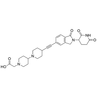 2-(4-((2-(2,6-dioxopiperidin-3-yl)-1-oxoisoindolin-5-yl)ethynyl)-[1,4'-bipiperidin]-1'-yl)acetic acid