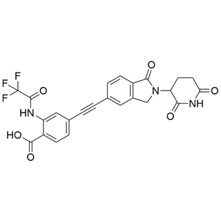 4-((2-(2,6-dioxopiperidin-3-yl)-1-oxoisoindolin-5-yl)ethynyl)-2-(2,2,2-trifluoroacetamido)benzoic acid