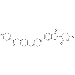 3-(1-oxo-5-(4-((1-(2-oxo-2-(piperazin-1-yl)ethyl)piperidin-4-yl)methyl)piperazin-1-yl)isoindolin-2-yl)piperidine-2,6-dione