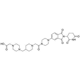 2-(4-((1-(2-(4-(2-(2,6-dioxopiperidin-3-yl)-1,3-dioxoisoindolin-5-yl)piperazin-1-yl)-2-oxoethyl)piperidin-4-yl)methyl)piperazin-1-yl)acetic acid