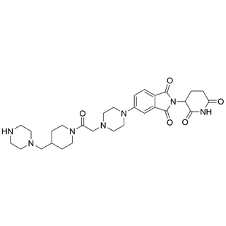 2-(2,6-dioxopiperidin-3-yl)-5-(4-(2-oxo-2-(4-(piperazin-1-ylmethyl)piperidin-1-yl)ethyl)piperazin-1-yl)isoindoline-1,3-dione