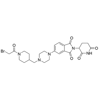 5-(4-((1-(2-bromoacetyl)piperidin-4-yl)methyl)piperazin-1-yl)-2-(2,6-dioxopiperidin-3-yl)isoindoline-1,3-dione