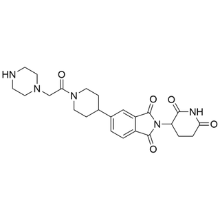 2-(2,6-dioxopiperidin-3-yl)-5-(1-(2-(piperazin-1-yl)acetyl)piperidin-4-yl)isoindoline-1,3-dione