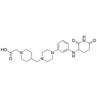 2-(4-((4-(3-((2,6-dioxopiperidin-3-yl)amino)phenyl)piperazin-1-yl)methyl)piperidin-1-yl)acetic acid