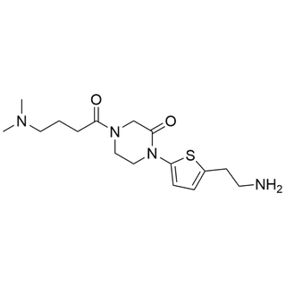1-(5-(2-aminoethyl)thiophen-2-yl)-4-(4-(dimethylamino)butanoyl)piperazin-2-one