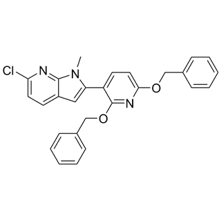 2-(2,6-bis(benzyloxy)pyridin-3-yl)-6-chloro-1-methyl-1H-pyrrolo[2,3-b]pyridine
