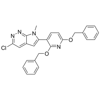6-(2,6-bis(benzyloxy)pyridin-3-yl)-3-chloro-7-methyl-7H-pyrrolo[2,3-c]pyridazine