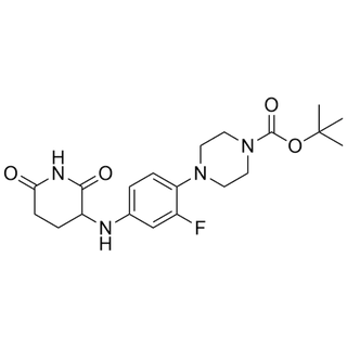 tert-butyl 4-(4-((2,6-dioxopiperidin-3-yl)amino)-2-fluorophenyl)piperazine-1-carboxylate