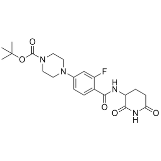 tert-butyl 4-(4-((2,6-dioxopiperidin-3-yl)carbamoyl)-3-fluorophenyl)piperazine-1-carboxylate