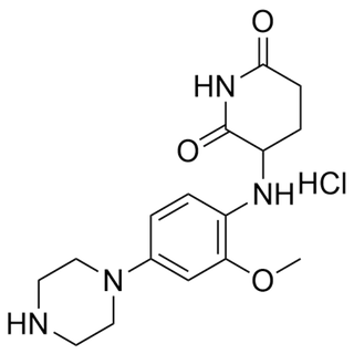 3-((2-methoxy-4-(piperazin-1-yl)phenyl)amino)piperidine-2,6-dione hydrochloride
