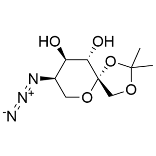 5-Azido-5-deoxy-1,2-O-(1-methylethylidene)-?-D-fructopyranose