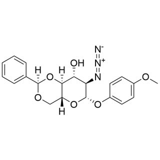 4-Methoxyphenyl 2-azido-4,6-O-benzylidene-2-deoxy-?-D-glucopyranoside