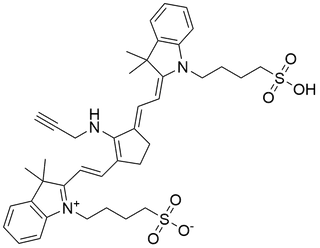 Alkyne cyanine dye 718