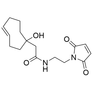 (E)-N-(2-(2,5-dioxo-2,5-dihydro-1H-pyrrol-1-yl)ethyl)-2-(1-hydroxycyclooct-4-en-1-yl)acetamide