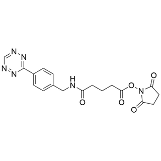 2,5-dioxopyrrolidin-1-yl 5-((4-(1,2,4,5-tetrazin-3-yl)benzyl)amino)-5-oxopentanoate