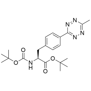 tert-butyl (S)-2-((tert-butoxycarbonyl)amino)-3-(4-(6-methyl-1,2,4,5-tetrazin-3-yl)phenyl)propanoate