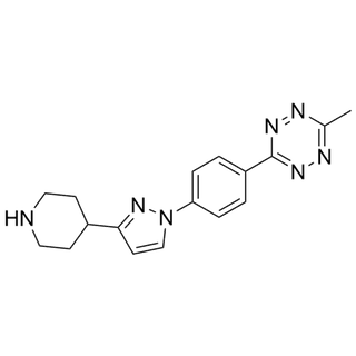 3-Methyl-6-[4-[3-(4-piperidinyl)-1H-pyrazol-1-yl]phenyl]-1,2,4,5-tetrazine