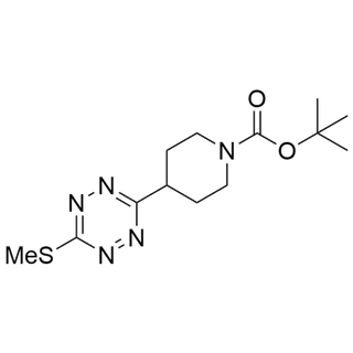 tert-butyl 4-(6-(methylthio)-1,2,4,5-tetrazin-3-yl)piperidine-1-carboxylate