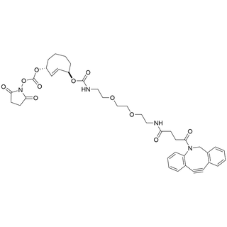 (1R,4R,E)-cyclooct-2-ene-1-PEG2-DBCO-4-NHS carbonate