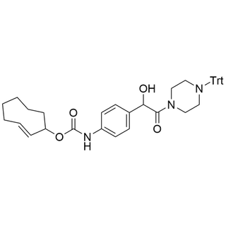 (E)-cyclooct-2-en-1-yl (4-(1-hydroxy-2-oxo-2-(4-tritylpiperazin-1-yl)ethyl)phenyl)carbamate