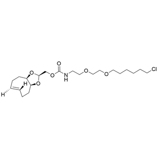 ((2s,3aR,9aS,E)-3a,4,5,8,9,9a-hexahydrocycloocta[d][1,3]dioxol-2-yl)methyl (2-(2-((6-chlorohexyl)oxy)ethoxy)ethyl)carbamate