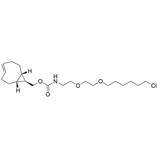 ((1R,8S,9r,E)-bicyclo[6.1.0]non-4-en-9-yl)methyl (2-(2-((6-chlorohexyl)oxy)ethoxy)ethyl)carbamate