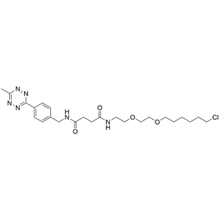Me-tetrazine-Bn-amido-Suc-PEG2-C6-Cl