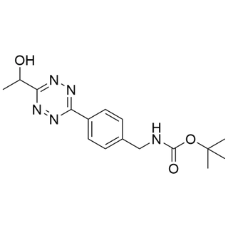tert-butyl (4-(6-(1-hydroxyethyl)-1,2,4,5-tetrazin-3-yl)benzyl)carbamate