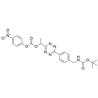 tert-butyl (4-(6-(1-(((4-nitrophenoxy)carbonyl)oxy)ethyl)-1,2,4,5-tetrazin-3-yl)benzyl)carbamate