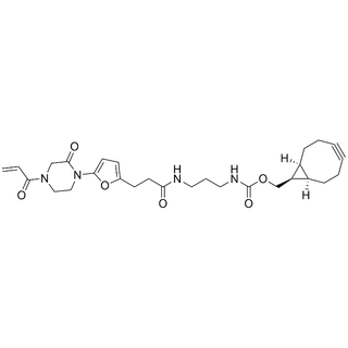 3-(5-(4-acryloyl-2-oxopiperazin-1-yl)furan-2-yl)propanamide-DAP-endo-BCN