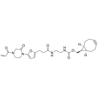 3-(5-(4-acryloyl-2-oxopiperazin-1-yl)furan-2-yl)propanamide-EDA-endo-BCN