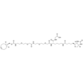endo-BCN-PEG2-C2-amido-PEG2-C2-Lys(biotin)-Gly-OH