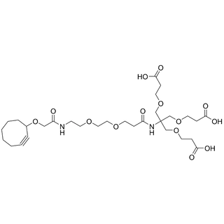(SCO-PEG2-amido)-tri-(carboxyethoxymethyl)-methane