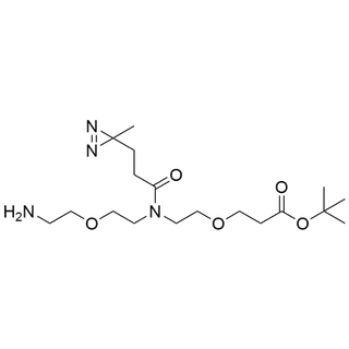 tert-butyl 3-(2-(N-(2-(2-aminoethoxy)ethyl)-3-(3-methyl-3H-diazirin-3-yl)propanamido)ethoxy)propanoate