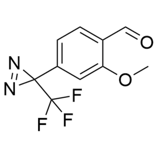 2-methoxy-4-[3-(trifluoromethyl)-3H-diazirin-3-yl]benzaldehyde