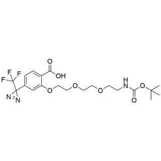 2-{2-[2-(2-{[(tert-butoxy)carbonyl]amino}ethoxy)ethoxy]ethoxy}-4-[3-(trifluoromethyl)-3H-diazirin-3-yl]benzoic acid